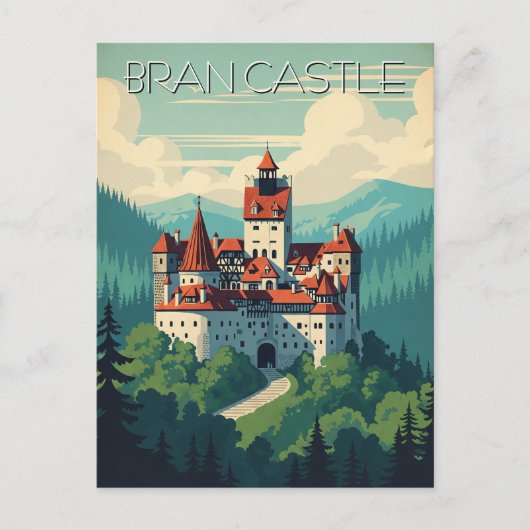  Bran Castle Roemenië Briefkaart (Voorkant)
