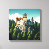 Bran Castle Roemenië Canvas Afdruk (Voorkant)