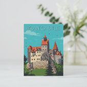 Bran Castle Roemenië Modern Briefkaart (Staand voorkant)