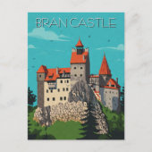 Bran Castle Roemenië Modern Briefkaart (Voorkant)