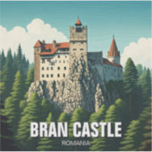 Bran Castle Roemenië Sticker (Voorkant)