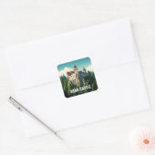 Bran Castle Roemenië Vierkante Sticker (Envelop)