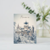 Bran Castle Roemenië Winter Briefkaart (Staand voorkant)
