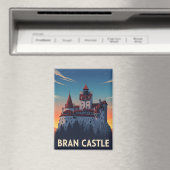 Bran Castle Roemenië Zonsondergang Magneet (Insitu (Vaatwasser))