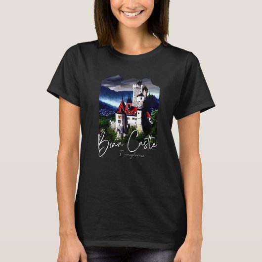 Bran Castle transsylvania Home voor het schilderen T-shirt (Voorkant)