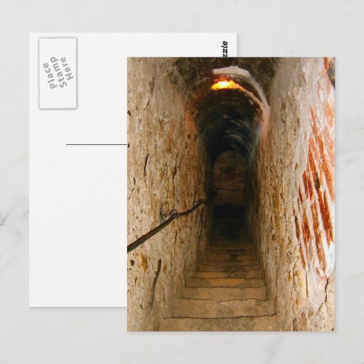 Bran Castle, Transsylvanië, trap Briefkaart (Voorkant / Achterkant)