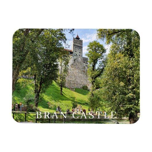 Bran Castle uitzicht fridge magnet Magneet (Horizontaal)