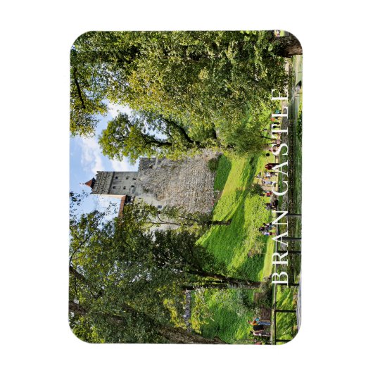 Bran Castle uitzicht fridge magnet Magneet (Verticaal)