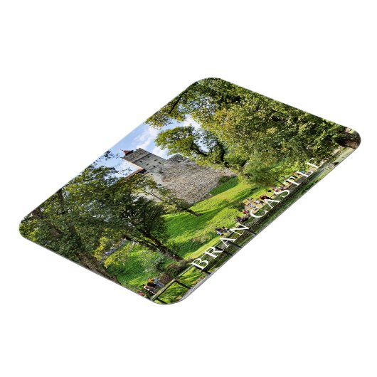 Bran Castle uitzicht fridge magnet Magneet (Linkerzijde)
