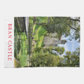 Bran Castle uitzicht theedoek (Horizontaal)