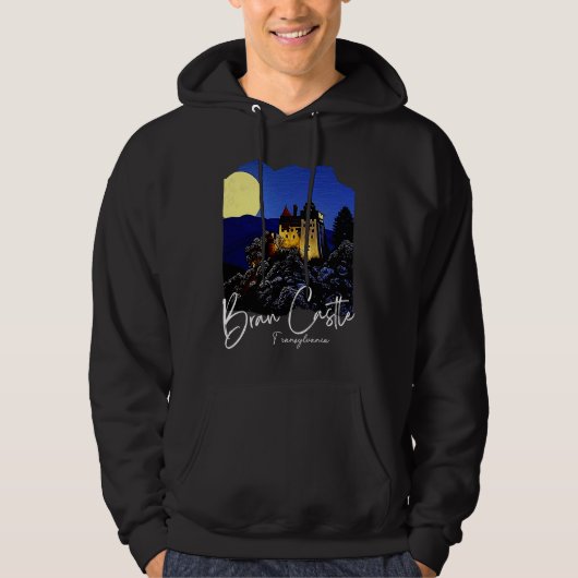Bran Kasteel Transsylvanië Thuisbasis Van Dracula Hoodie (Voorkant)