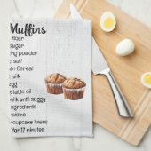 Bran Muffin Recept Theedoek (Quarter Fold)
