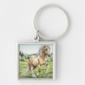 Brana Pinto Palomino Icelandic Watercolor Sleutelhanger (Voorkant)