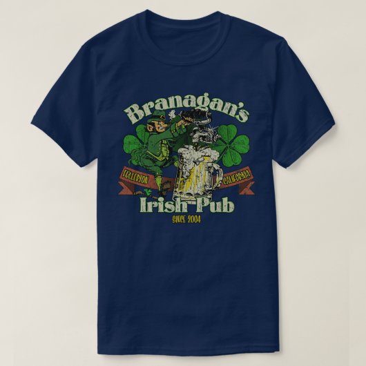 Branagans Ierse pub 2004 T-shirt (Design voorkant)