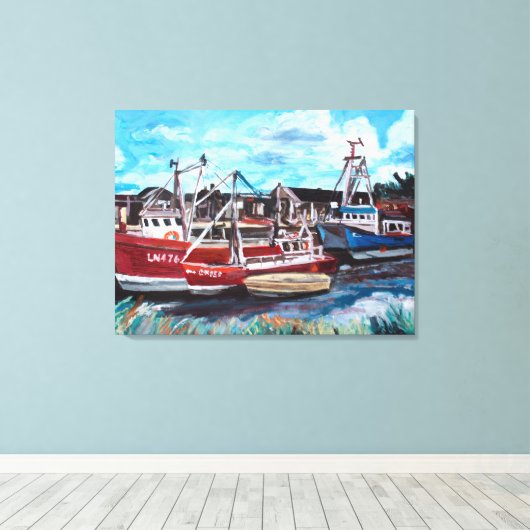 Brancaster Staithe Canvas Afdruk (Insitu (Houten vloer))
