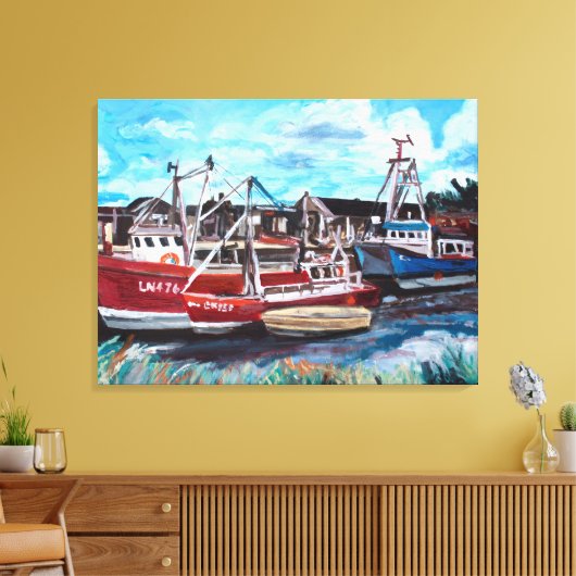 Brancaster Staithe Canvas Afdruk (Insitu (Woonkamer))