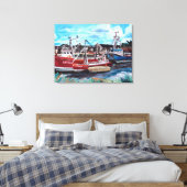 Brancaster Staithe Canvas Afdruk (Insitu (Slaapkamer))