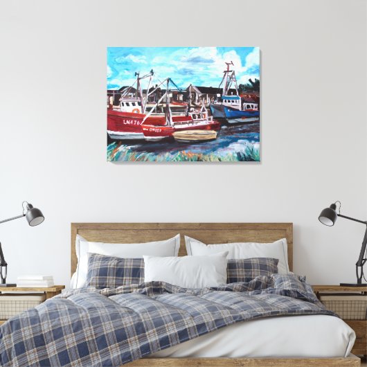 Brancaster Staithe Canvas Afdruk (Insitu (Slaapkamer))