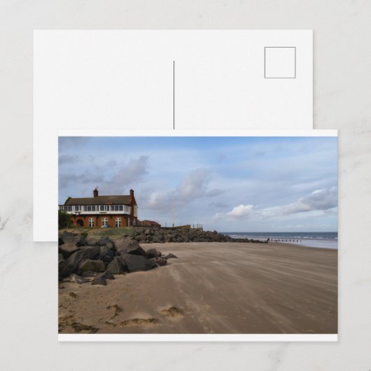 Brancaster strand North Norfolk briefkaart (Voorkant / Achterkant)