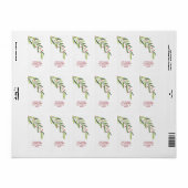 Branch and Berries Christmas Return Address Etiket (Full Sheet)