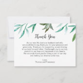 Branch Boho Bruiloft Dank u kaart (Voorkant)