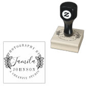 Branch Circular Logo Photography Artist Studio Rubberstempel (Gestempeld)