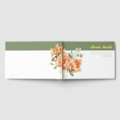 Branch en perzik Frose Flowers bloemenbruiloft fol Gastenboek (Volledig)