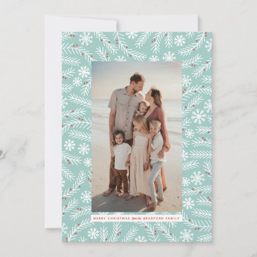 Branch en Snowflake Lijst feestdag kerst (Voorkant)