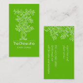 Branch fruitboom tuinarchitect of tuinman bedrijf visitekaartje (Voorkant / Achterkant)