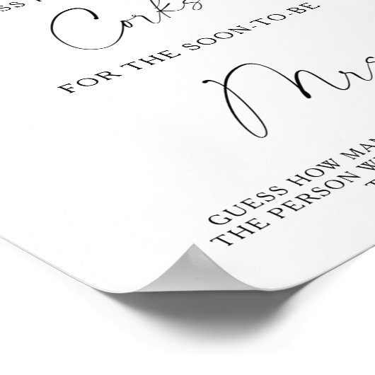 Branch Lemons - raad eens hoeveel kurken Poster (Hoek)