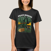 Branch Manager gele logaringapparatuur T-shirt (Voorkant)