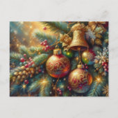 Branch met kerstdecoratie briefkaart (Voorkant)