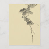 Branch met Leaves & Berries, Hokusai Fine Art Briefkaart (Voorkant)
