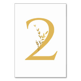 Branch Minimalistische Witte en Gouden Moderne Huw Kaart