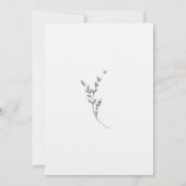 Branch minimalistische witte en zilveren moderne b kaart (Achterkant)