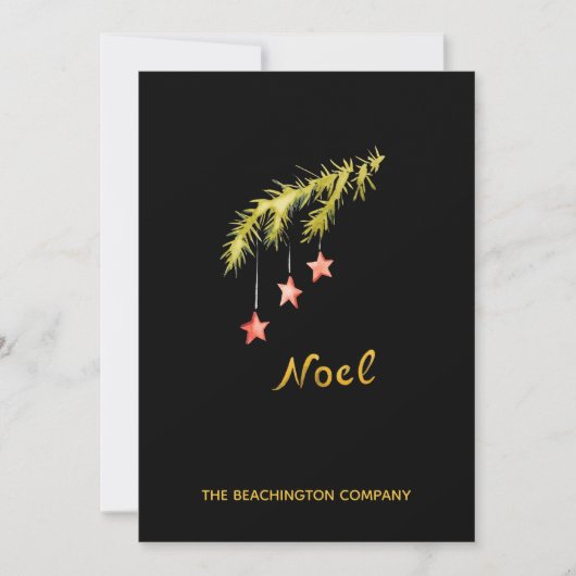 *~* Branch NOEL Corporate Business Holiday Card (Voorkant)