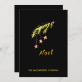 *~* Branch NOEL Corporate Business Holiday Card (Voorkant / Achterkant)