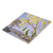 Branch of a Grevillea and View on the Swan River Tegeltje (Zijkant)