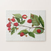 Branch of Blackberry Fruit Waterverf Painting Legpuzzel (Horizontaal)