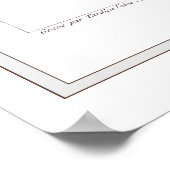 Branch of Cotton Plant - Branche de Cotonou nier Poster (Hoek)