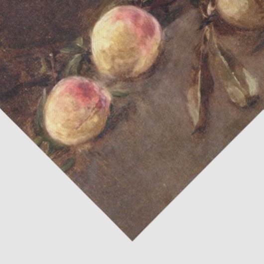 Branch of Peaches by Eva Gonzales Tissuepapier (Detail)