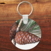 Branch of pine with the pinecone sleutelhanger (Voorkant)