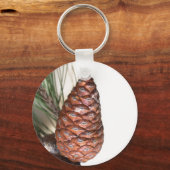 Branch of pine with the pinecone sleutelhanger (Voorkant)