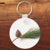 Branch of pine with the pinecone sleutelhanger (Voorkant)