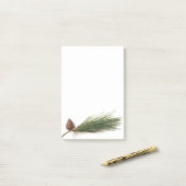 Branch of pine with the pinecones post-it® notes (Op bureau)