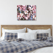 Branch of Pink Blossom Spring Floral Canvas Afdruk (Insitu (Slaapkamer))