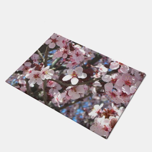 Branch of Pink Blossom Spring Floral Deurmat (Schuin)
