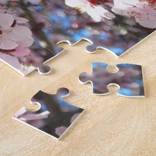 Branch of Pink Blossom Spring Floral Legpuzzel (Zijkant)