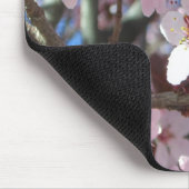 Branch of Pink Blossom Spring Floral Muismat (Hoek)