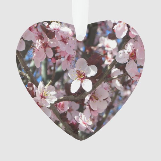 Branch of Pink Blossom Spring Floral Ornament (voorkant)